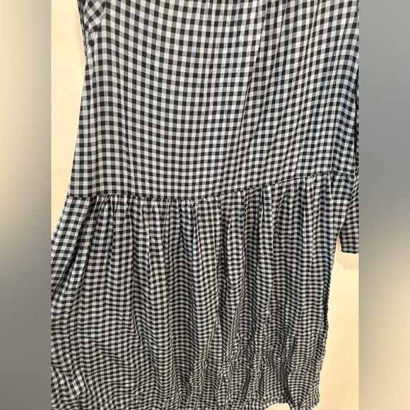 H&M blue and black checkered flowy dress! Never worn - Picture 9 of 10